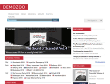 Tablet Screenshot of demozoo.org